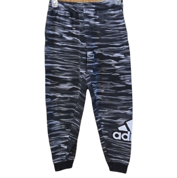 Adidas Black and Gray Sweatpants Camouflage Pattern XL Reg Fit Unisex (W 18/20) - Picture 1 of 13